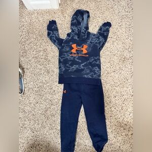 Under Armour Kids' Blue and Orange Jogger Set